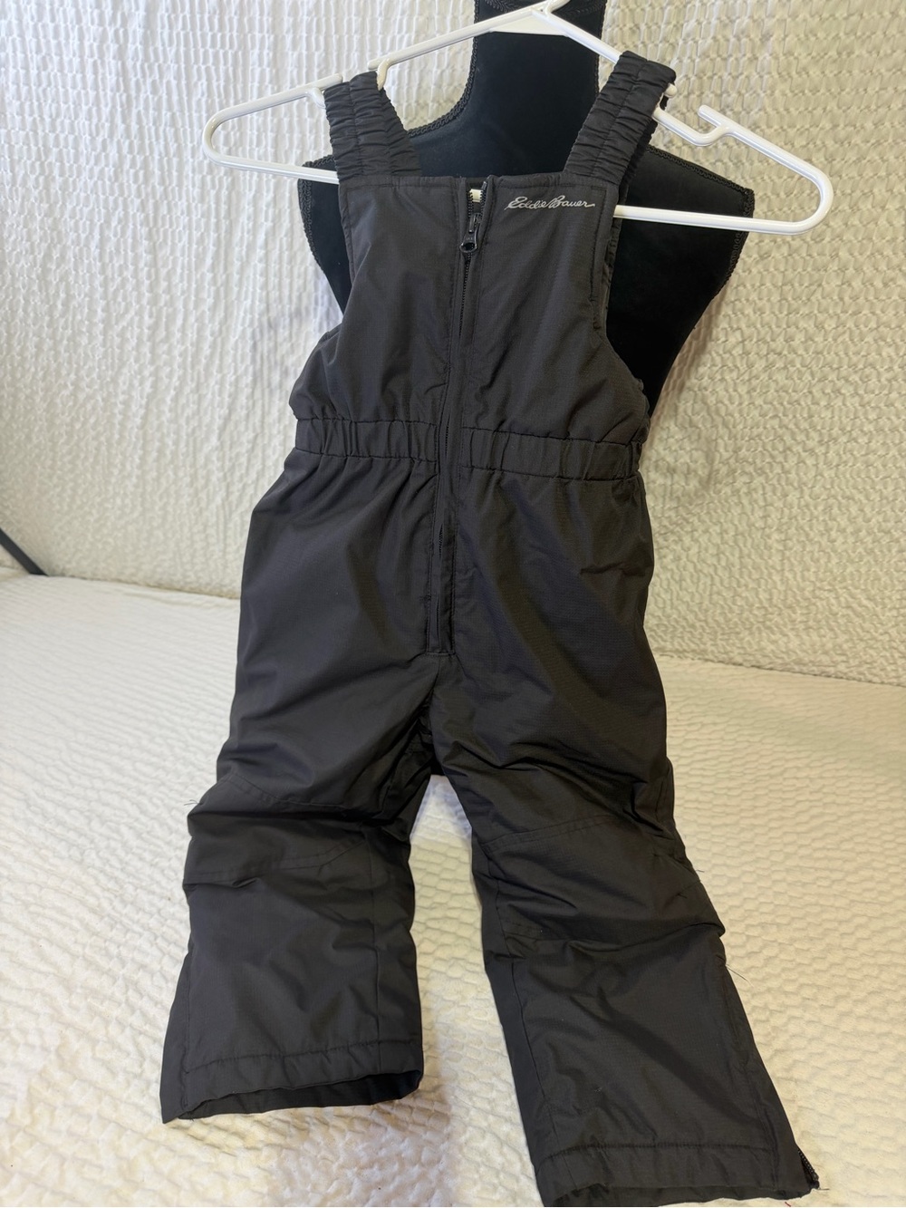 Eddie Bauer Kids Black Snow Overalls Bib